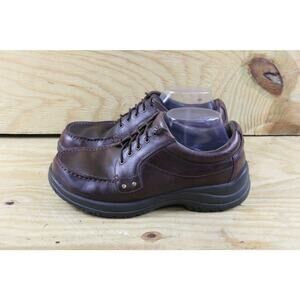 Dansko Mens 8 Shoes Brown Leather Wyatt 41 Oxfords Slip On Lace Ups